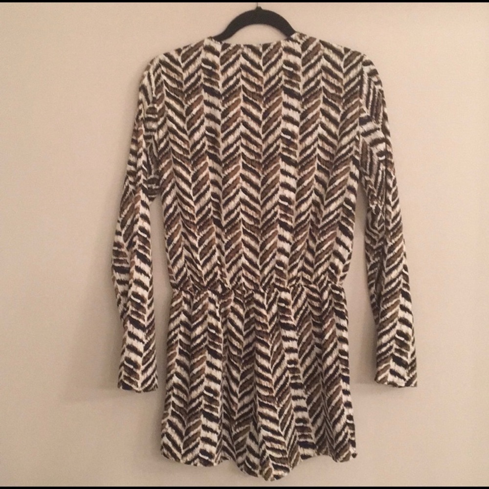 NWT Lace Up Long Sleeve Romper